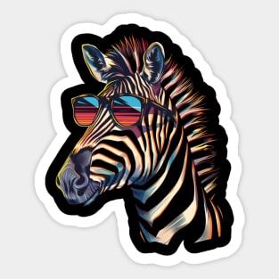 Zebra Adaptation Evolution Sticker